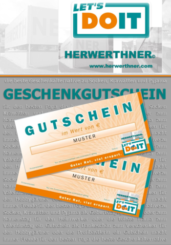 ©HERWERTHNER GmbH. LET'S DOIT Geschenkgutschein