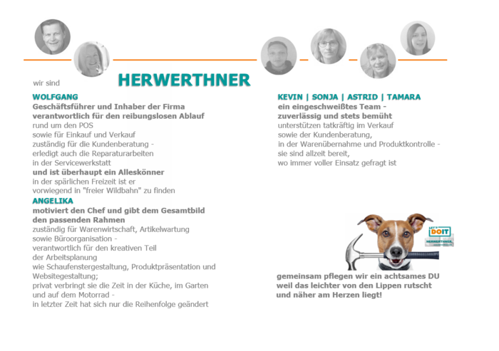  LET'S DOIT HERWERTHNER GmbH. GARTEN | WERKZEUG | HAUSHALT | Fachgeschäft in Trieben_WIR SIND HERWERTHNER - ein starkes Team